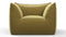 Bambole - Mario Bellini Bambole Lounge Chair, Olive Gold Velvet