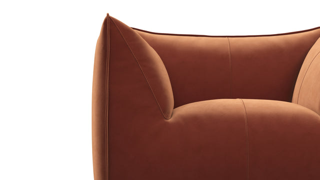 Bambole - Mario Bellini Bambole Lounge Chair, Spice Velvet