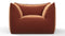 Bambole - Mario Bellini Bambole Lounge Chair, Spice Velvet