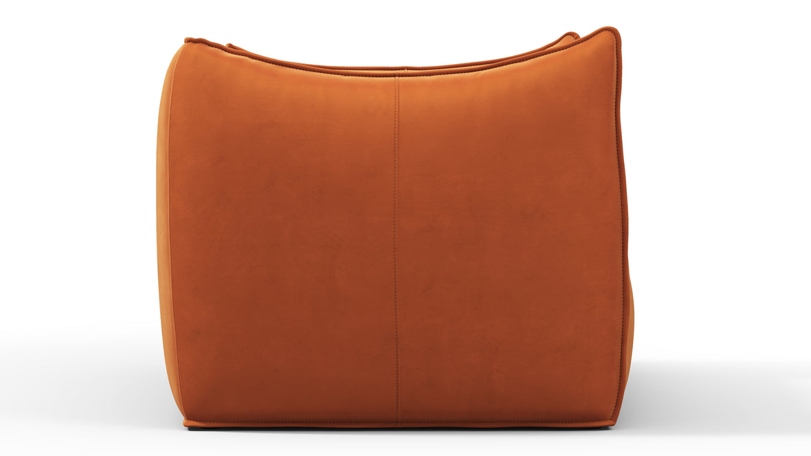 Bambole - Mario Bellini Bambole Lounge Chair, Apricot Velvet