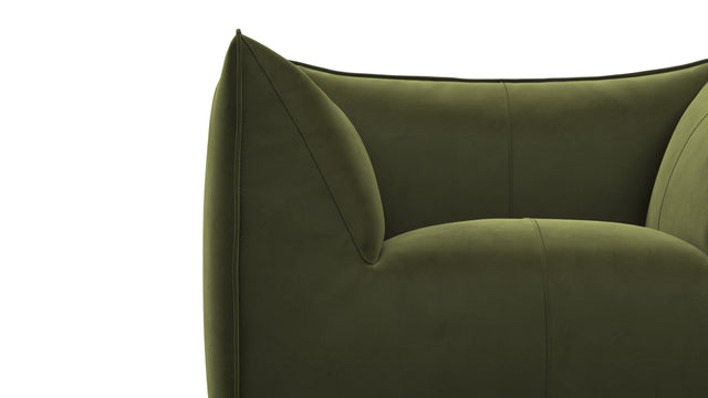 Bambole - Mario Bellini Bambole Lounge Chair, Thyme Luxe Velvet