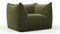 Leandro - Leandro Lounge Chair, Thyme Luxe Velvet