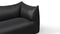 Leandro - Leandro Two Seater Sofa, Vintage Black Vegan Leather