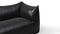 Leandro - Leandro Two Seater Sofa, Midnight Black Premium Leather