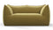 Leandro - Leandro Two Seater Sofa, Olive Gold Velvet