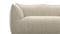 Leandro - Leandro Two Seater Sofa, Eggshell Vegan Suede