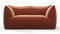 Leandro - Leandro Two Seater Sofa, Spice Velvet