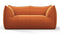 Leandro - Leandro Two Seater Sofa, Apricot Velvet