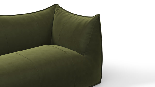 Leandro - Leandro Two Seater Sofa, Thyme Luxe Velvet