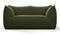 Leandro - Leandro Two Seater Sofa, Thyme Luxe Velvet