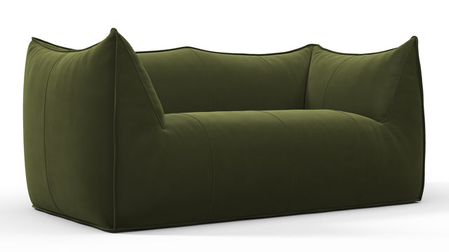 Leandro - Leandro Two Seater Sofa, Thyme Luxe Velvet