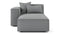 Arles - Arles Module, Left Chaise, Harbor Gray Flat Weave