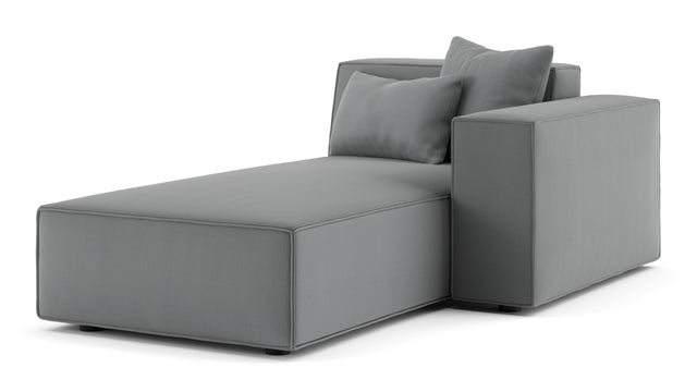 Arles - Arles Module, Right Chaise, Harbor Gray Flat Weave