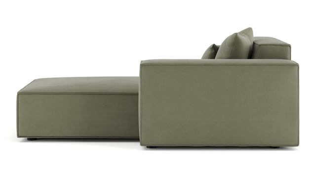 Arles - Arles Module, Right Chaise, Sage Vegan Suede