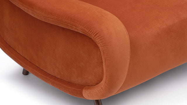 Lady - Lady Armchair, Apricot Velvet