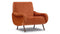 Lady - Lady Armchair, Apricot Velvet