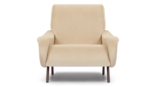 Lady - Lady Armchair, Ecru Velvet