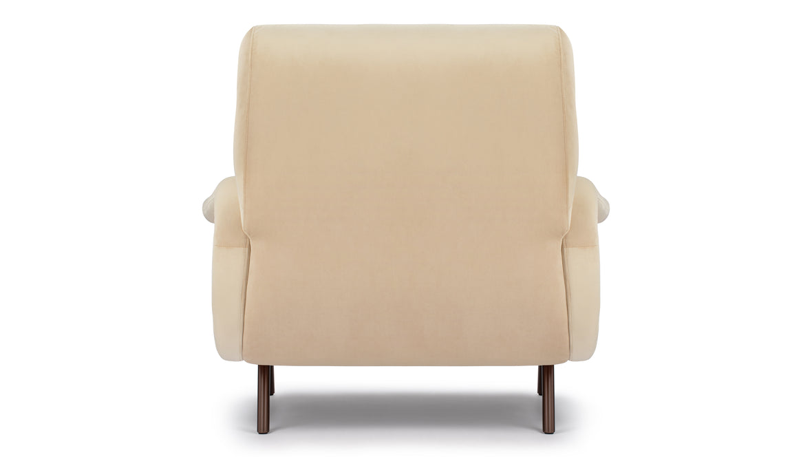 Lady - Lady Armchair, Ecru Velvet