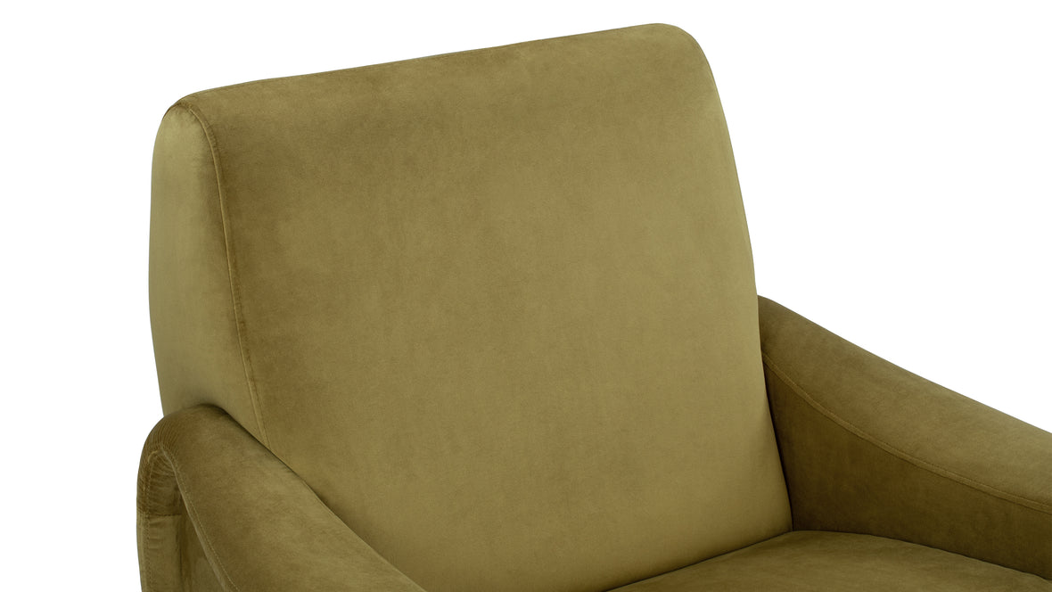 Lady - Lady Armchair, Olive Gold Velvet