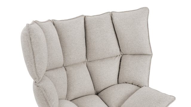 Husk - Husk Lounge Chair, Wheat Gray Cashmere Wool