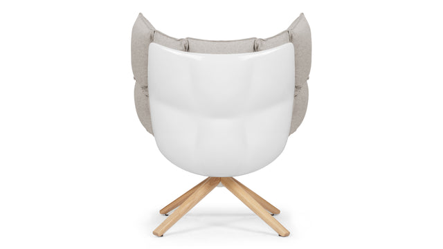 Buccia - Buccia Lounge Chair, Wheat Gray Cashmere Wool