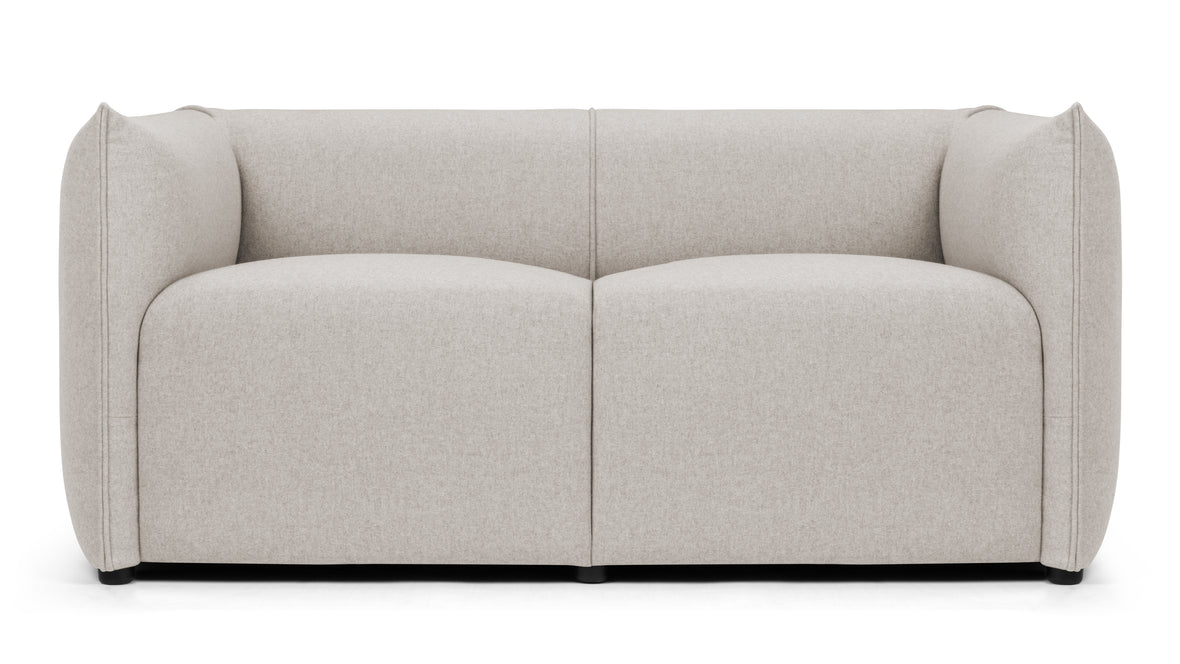 Casa - Casa Loveseat, Wheat Gray Cashmere Wool