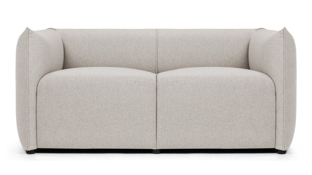 Casa - Casa Loveseat, Wheat Gray Cashmere Wool