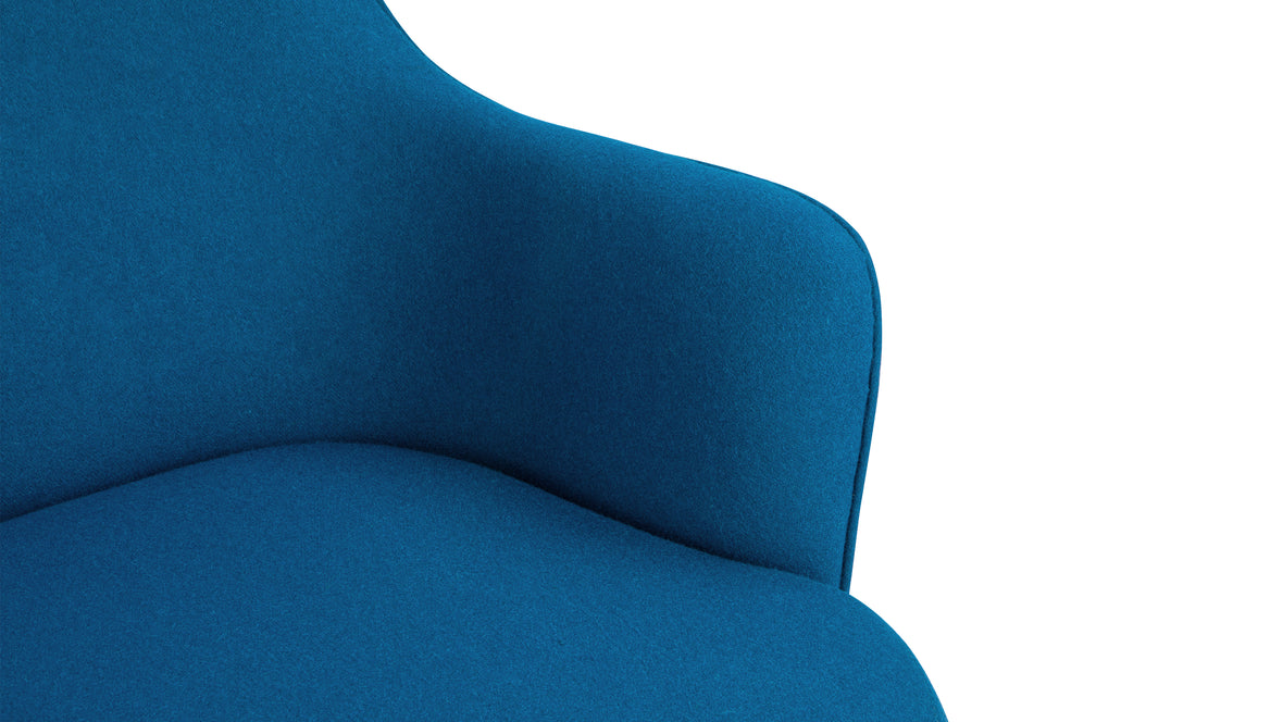 Islay - Islay Wingback Chair, Indigo Blue Wool