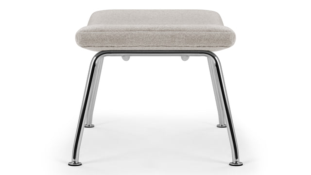 CH445 - CH445 Ottoman, Wheat Gray Cashmere Wool