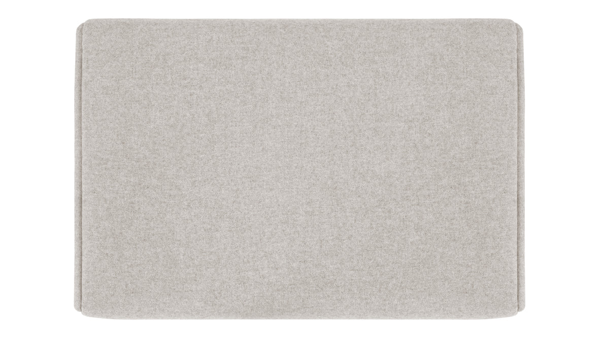 CH445 - CH445 Ottoman, Wheat Gray Cashmere Wool