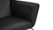 CH445 - CH445 Wing Chair, Black Premium Leather