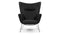 CH445 - CH445 Wing Chair, Black Premium Leather