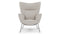 CH445 - CH445 Wing Chair, Wheat Gray Cashmere Wool