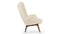 Silhouette - Silhouette Armchair, White Long Hair Sherpa