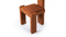 Vesper - Vesper Side Chair, Burnt Orange Velvet