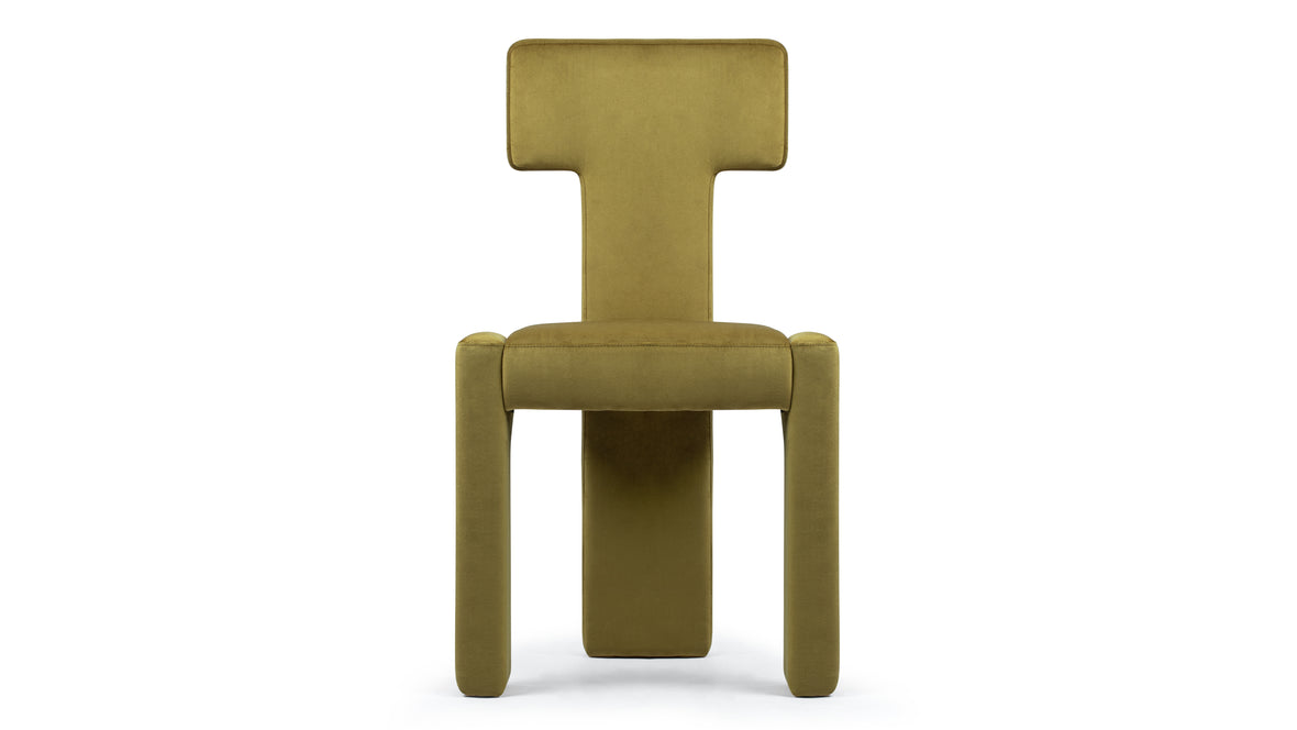 Vesper - Vesper Side Chair, Olive Gold Velvet