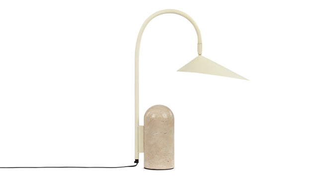 Audo - Audo Table Lamp, Beige and Travertine