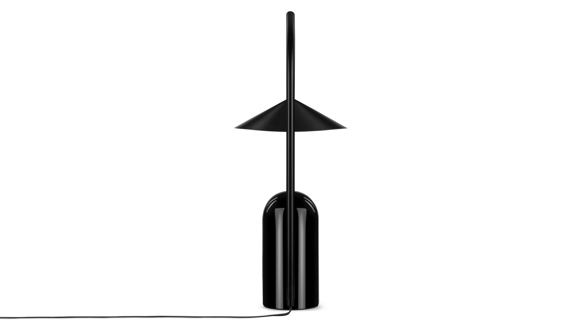 Arum - Arum Table Lamp, Black and Marble