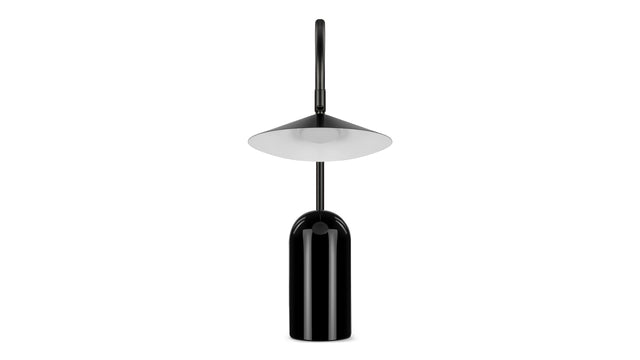 Arum - Arum Table Lamp, Black and Marble