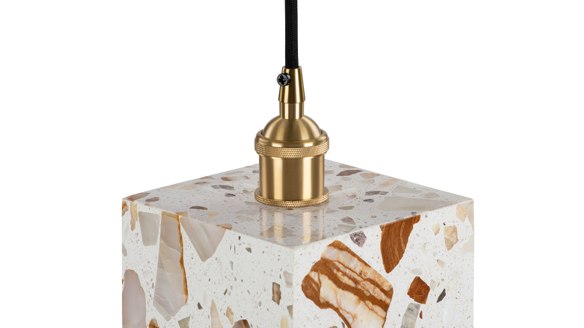 Juno - Juno Square Ceiling Light, Terrazzo