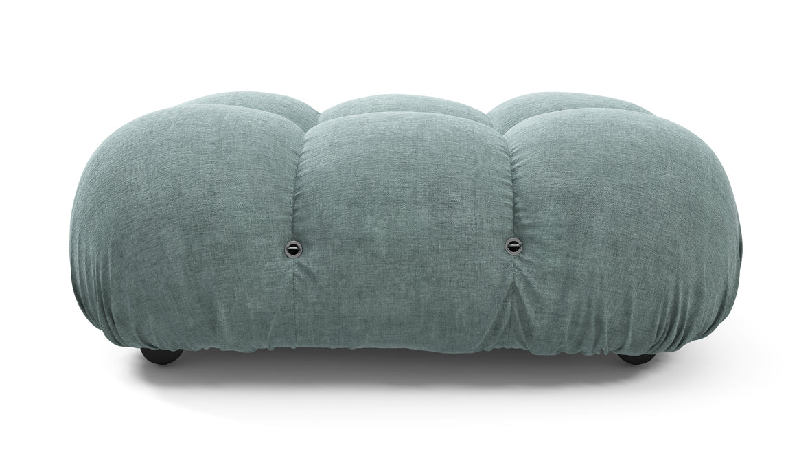 Belia - Belia Ottoman, Cerulean Chenille