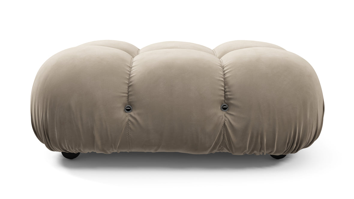 Belia - Belia Ottoman, Greige Velvet