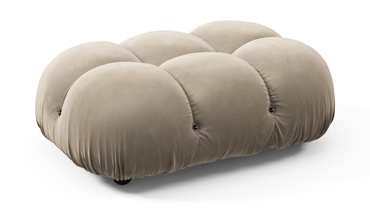 Belia - Belia Ottoman, Greige Velvet