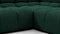 Tufted - Tufted Sectional, U Shape, Forest Green Chenille