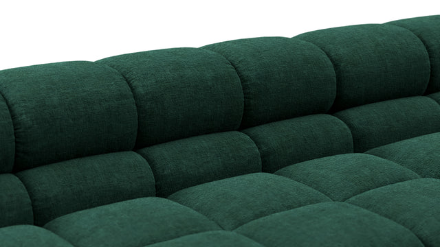 Tufted - Tufted Sectional, U Shape, Forest Green Chenille