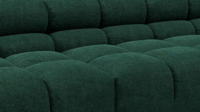 Tufted - Tufted Sectional, Large, Left Chaise, Forest Green Chenille