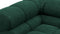 Tufted - Tufted Sectional, Large, Right Chaise, Forest Green Chenille