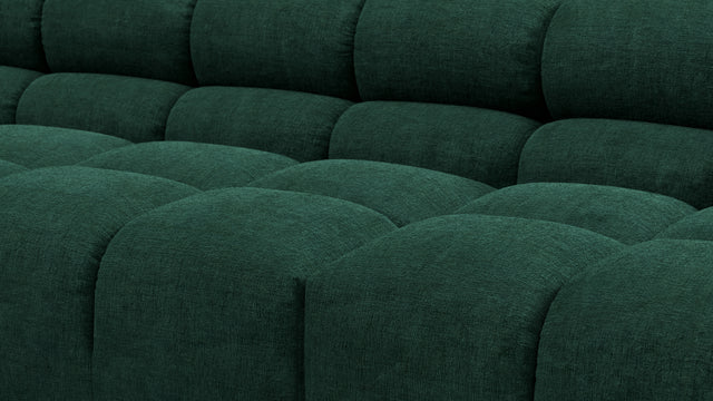 Tufted - Tufted Sectional, Large, Right Chaise, Forest Green Chenille