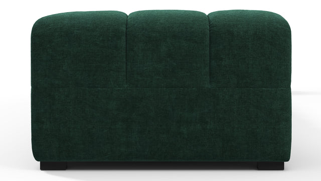 Tufted - Tufted Sectional, Large, Right Chaise, Forest Green Chenille