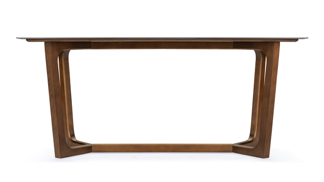 Devon - Devon Dining Table, Walnut and Black Ceramic, 70in